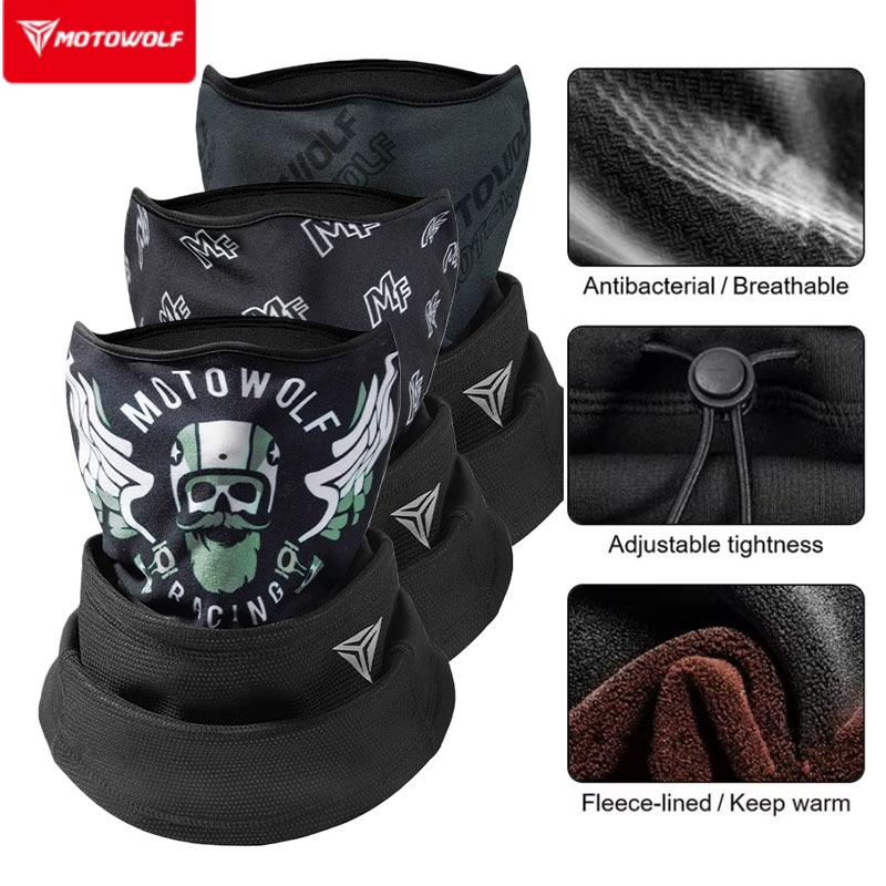 Cycling Gear In Winter - Motowolf зимняя теплая тактическая Балаклава для