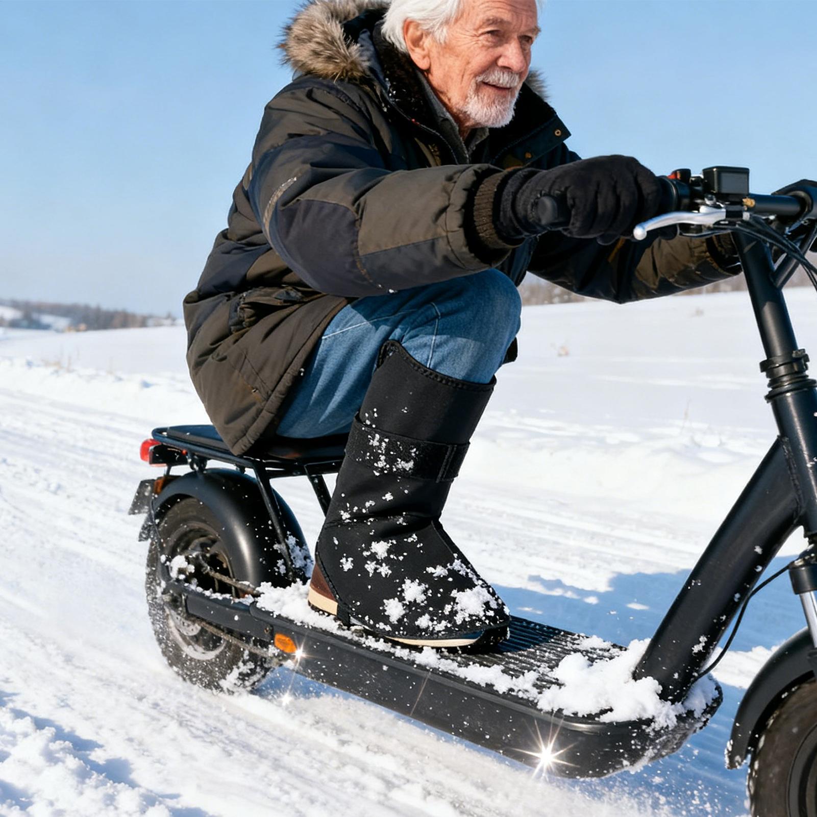 Cycling Gear In Winter - Чехлы для велосипедной обуви, водонепроницаемые, теплые,