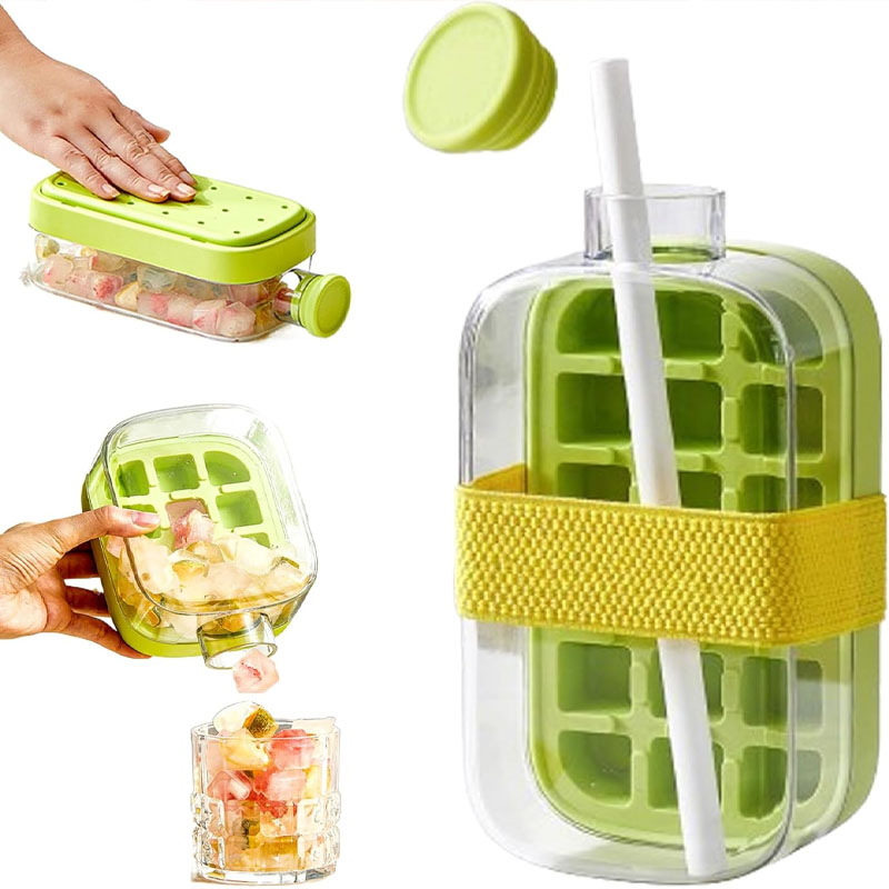 Water Bottle Holder - Многоразовая портативная бутылка-термос 2-в-1 с прессовым